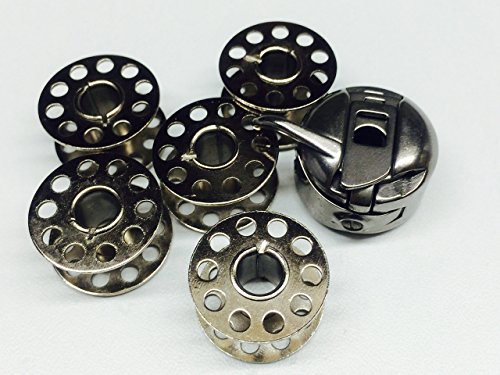 koolkidsPlus Ltd. Canette et 5 bobines pour machine à coudre domestique Singer, Janome, Toyota et Pafaff 5509733776718 (5509733776718)