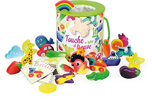 - 2413 - jouet en bois - jeu de touche et trouv...