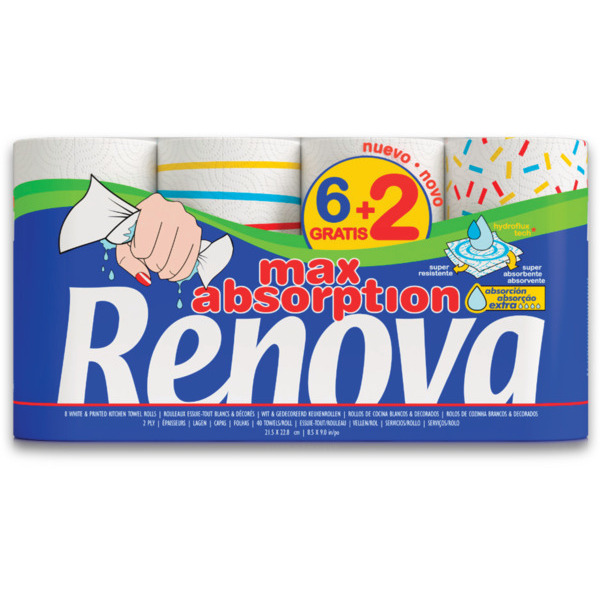 RENOVA ESSUIE TOUT MAX ABSORPTION X6
RENOVA code EAN 5601028011600 