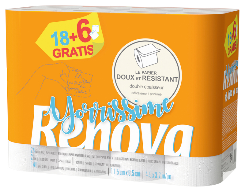 PAPIER HYGIÉNIQUE YORRISSIME RENOVA