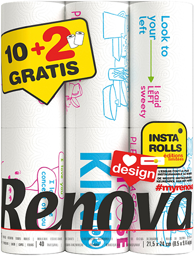 RENOVA Essuie-tout Insta Design Editions code EAN 5601028030281 
