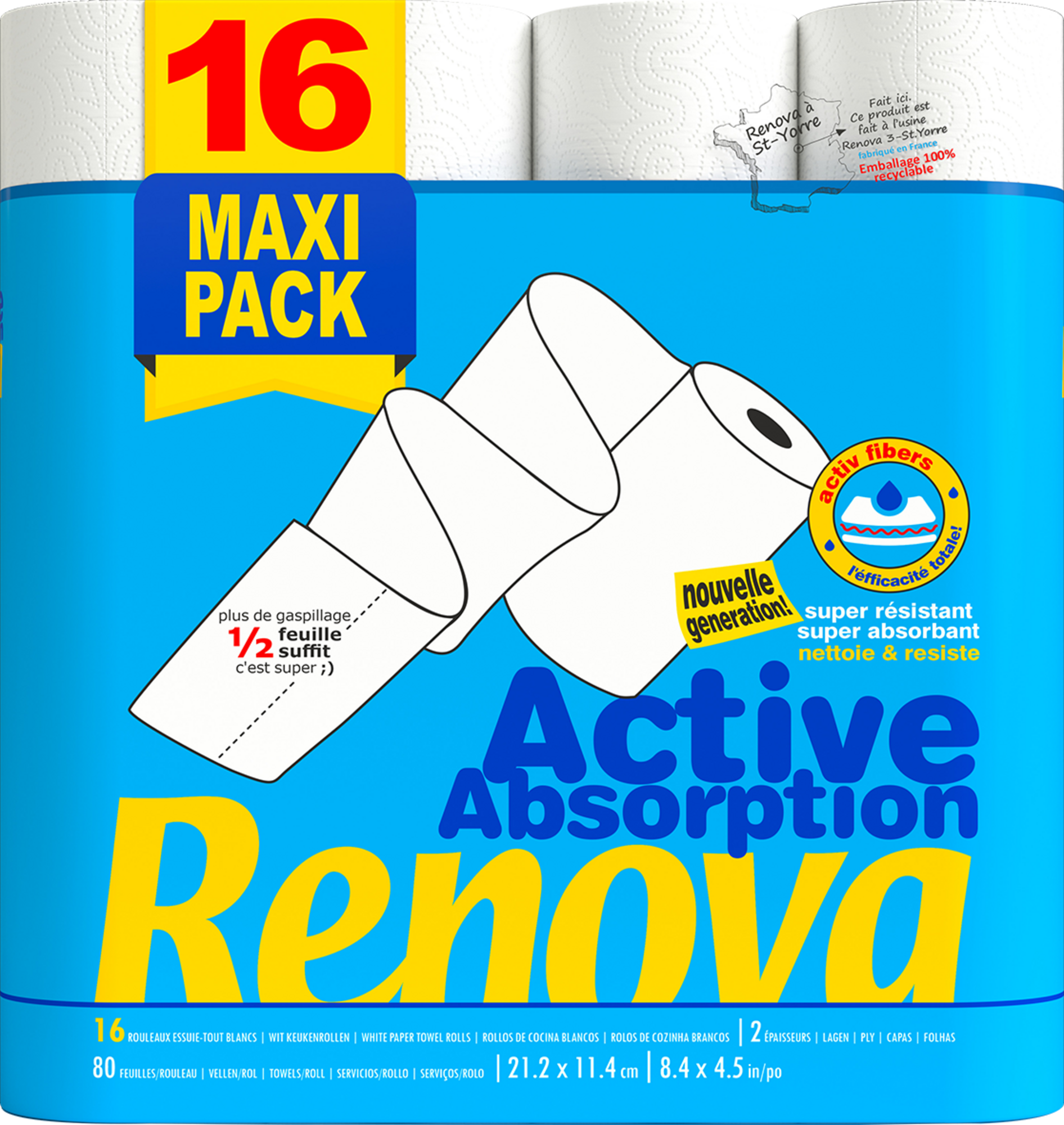 ACTIVE ABSORPTION RENOVA ESSUIE TOUT code EAN 5601028032377 