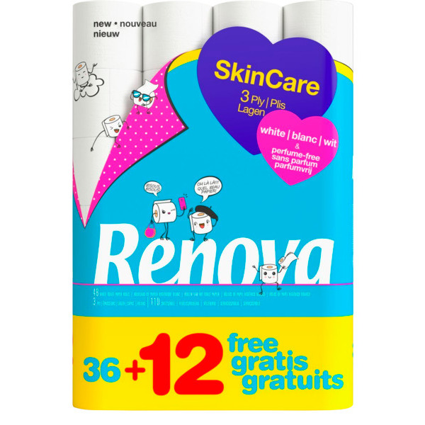  Papier Toilette Skin Care Blanc Renova code EAN 5601028034999 