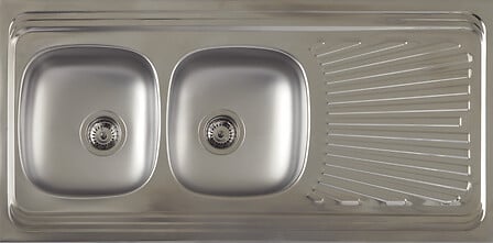 Evier à poser - Inox - H16xl60cm