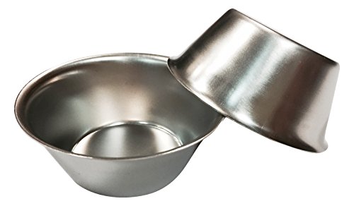 Art32207 pastel de nata lot de 4 moules en inox