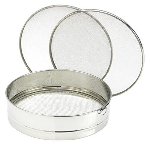 Artame Art69522 tamis avec 3 grilles acier inoxydable argent 22 x 22 x 6,5 cm code EAN 5601949695224 