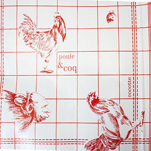 Rouleau adhésif décoratif 45cm x 2m Poule et Coq