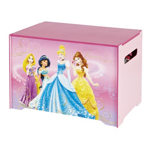 864221 coffre à jouets disney princesses rose