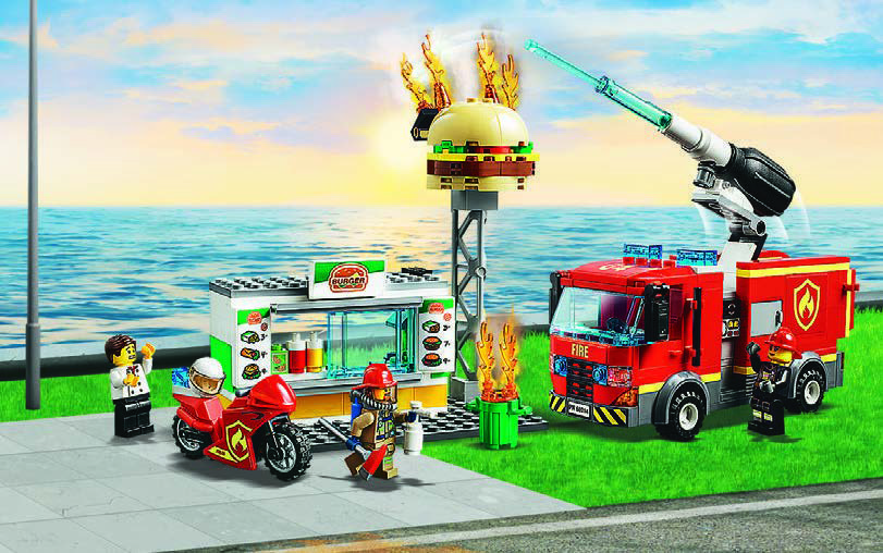  L'INTERVENTION DES POMPIERS AU RESTAURANT DE HAMBURGERS code EAN 5702016369267 