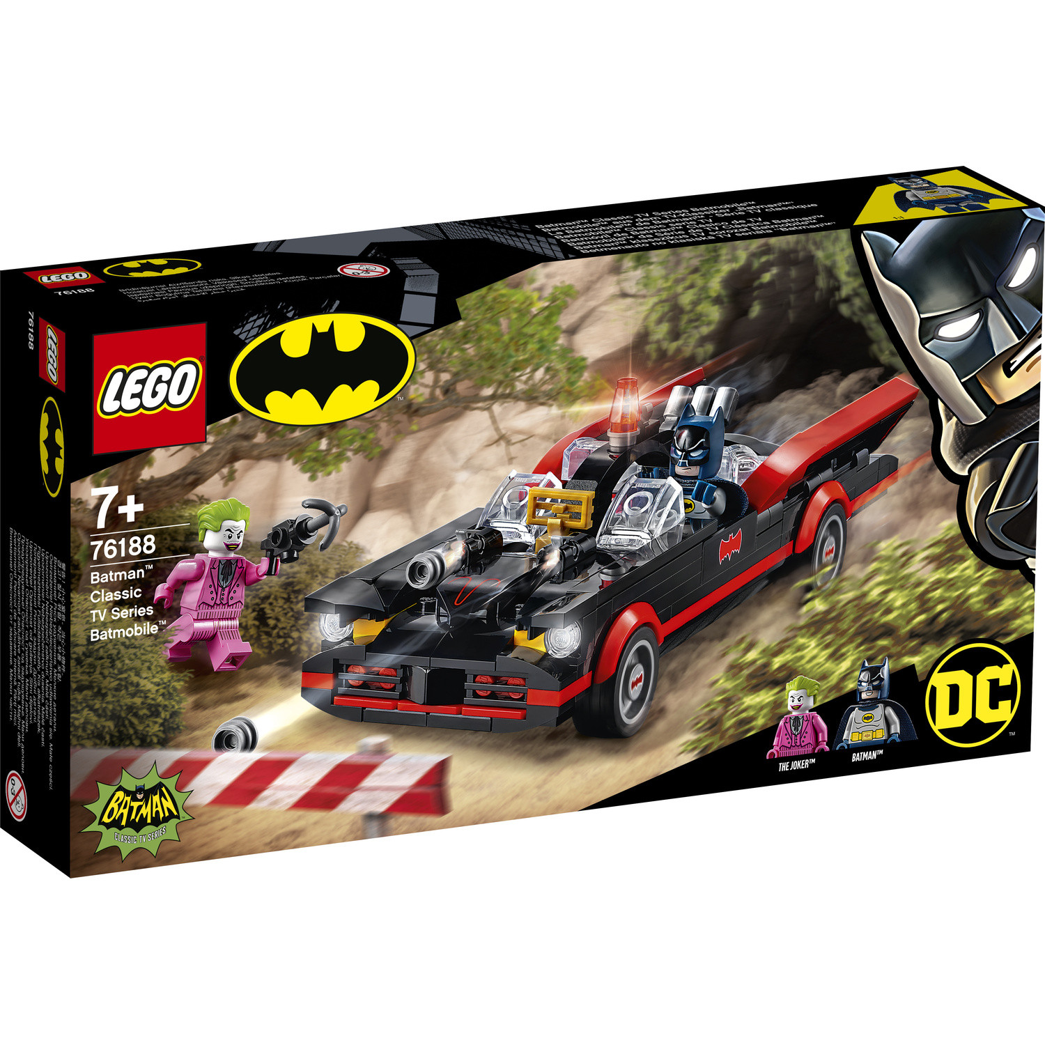 La Batmobile™ de Batman™ - Série TV classique 76188 LEGO® DC COMICS SUPER HEROES™ 5702016974355 LEGO® DC COMICS SUPER HEROES™