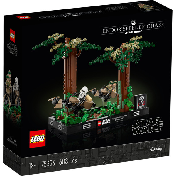 LEGO Diorama de la course-poursuite en speeder sur Endor code EAN 5702017421377 