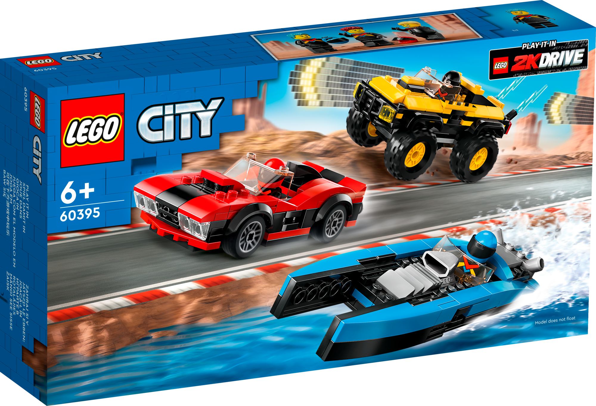 3 véhicules de course LEGO® CITY
