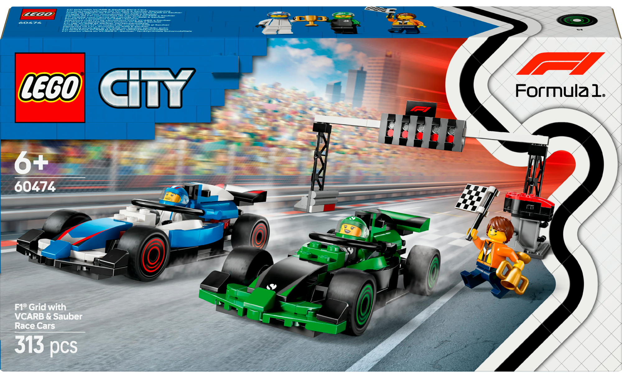 LEGO GRILLE DE DéPART DE F1® avec des voitures vcarb et sauber code EAN 5702017864440 