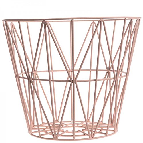 - wire basket medium - rose