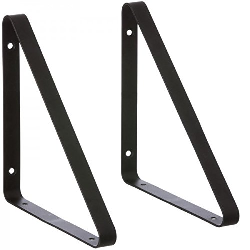 2 Equerres Noires pour étagère The Shelf Ferm L...