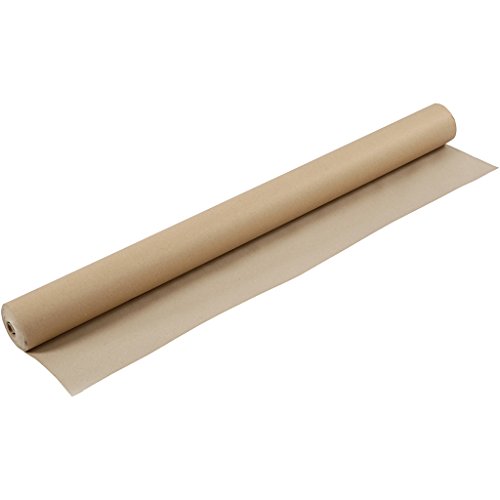Papier kraft en rouleau, l: 96 cm, 130 gr, brun...