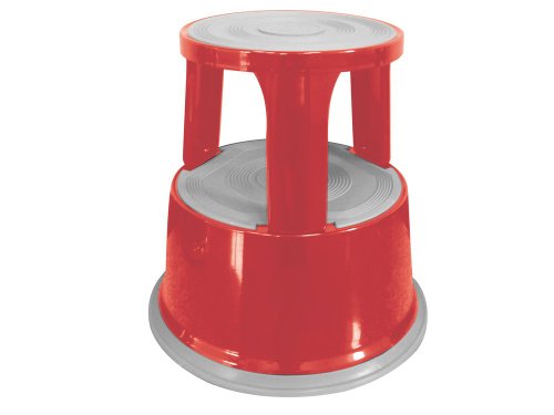 Kf04845 tabouret marchepied métallique 1 rouge