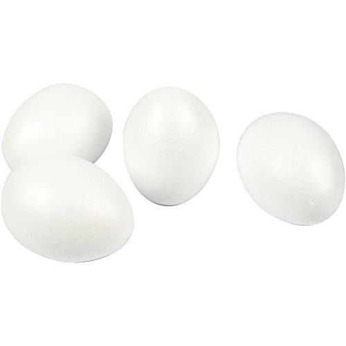 Oeufs en polystyrène, h: 10 cm, 25 pièces