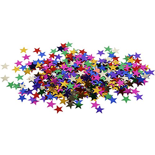 Paillettes étoiles, dim. 10 mm, 10 gr