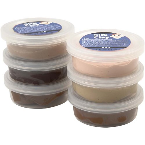 Silk Clay - assortiment, skin colours, 6x14gr code EAN 5707167697948 