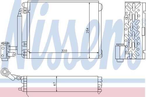 NISSENS 92254 Evaporateur climatisation