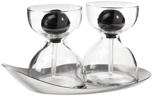 Menu 4722929 Verre pipette 2 pièces avec platea...