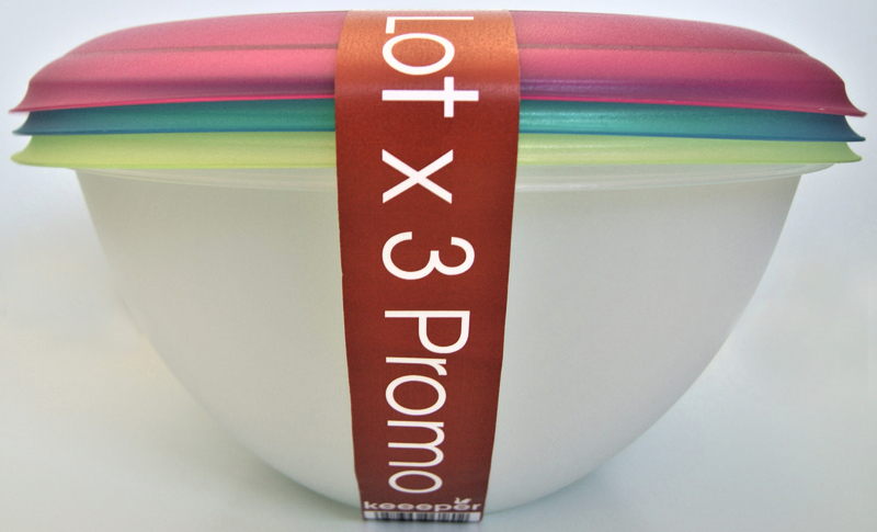 LOT X3 SALADIERS 6L AVEC COUVERCLE keeeper