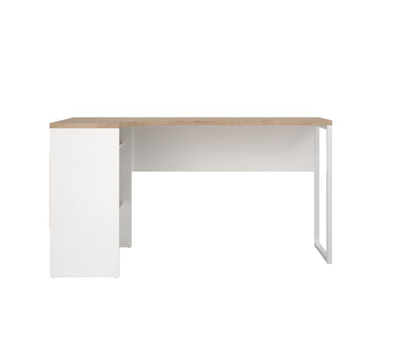  Bureau d'angle ALKOR 2 Imitation chêne clair et blanc code EAN 5713035083461 