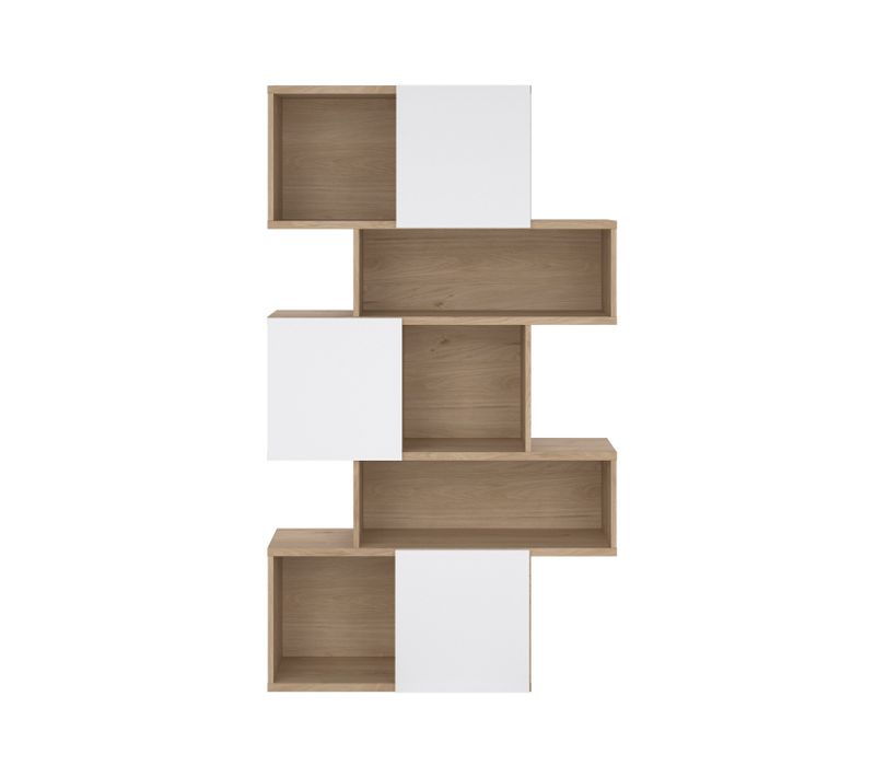  Bibliothèque CALLIE imitation chêne et blanc code EAN 5713035083560 