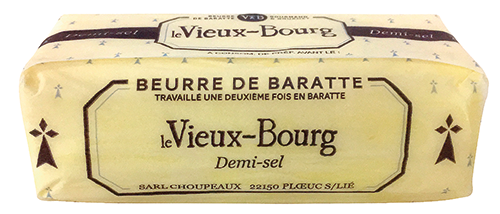 LE VIEUX-BOURG BEURRE DE BARATTE DEMI-SEL code EAN 5820036 