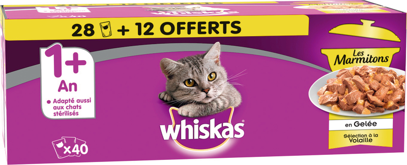 LES MARMITONS EN GELÉE VOLAILLE WHISKAS