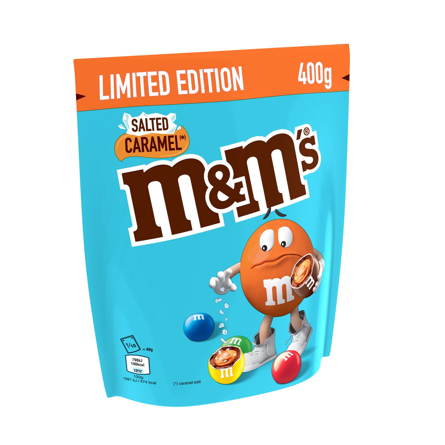 M&MS Bonbons  chocolat au lait et caramel salé  M&MS code EAN 5900951280634 