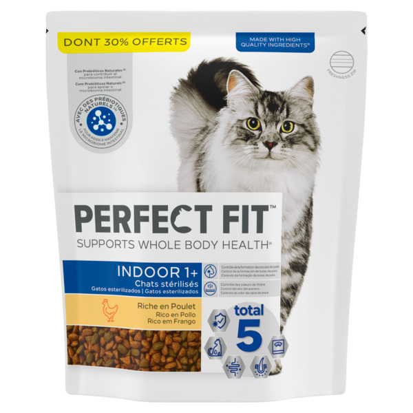 CROQUETTES CHAT INDOOR 1+ STÉRILISÉ RICHE EN PO...