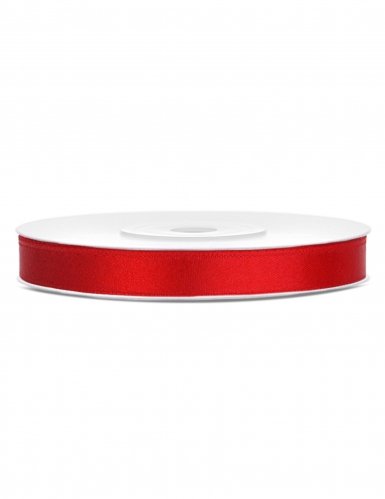 Ruban satin 6 mm Rouge