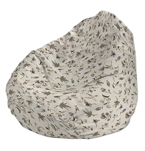 Pouf ø50 x 85 cm gris-olive-écru