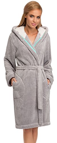 Peignoir de bain femme joy short (cristal, xl)