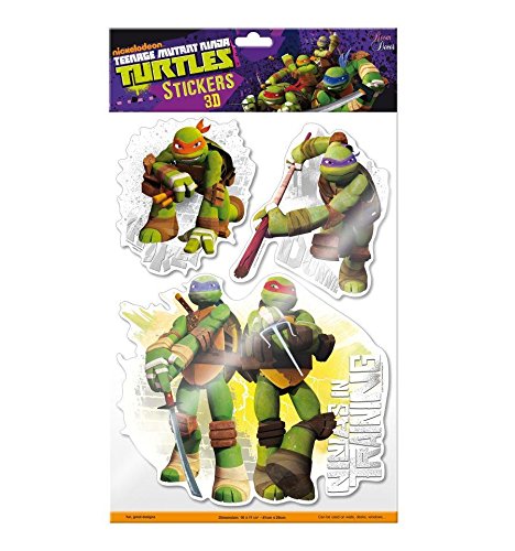 Maxi&Mini - TORTUES NINJA 1 PLANCHE AUTOCOLLANT...