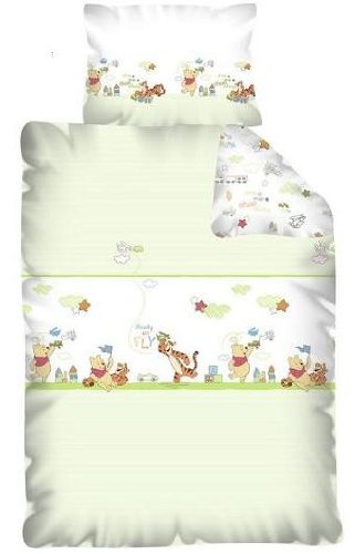 Winnie l'ourson Linge de lit 100x135 cm, 40x60 cm oreiller nouveau 100% coton code EAN 5901685601863 