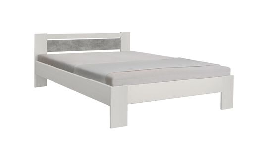  Lit + matelas + sommier 140x200 cm VEGETA imitation béton.. code EAN 5901738015333 