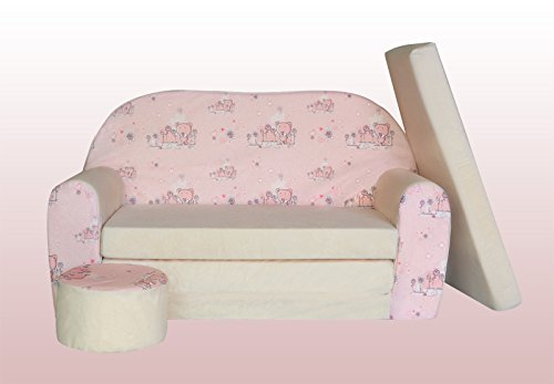 LIT ENFANT FAUTEUILS CANAPÉ SOFA + POUF ET COUS...