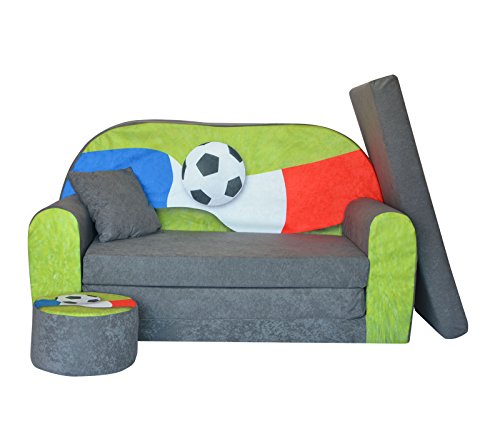 LIT ENFANT FAUTEUILS CANAPÉ SOFA + POUF ET COUS...