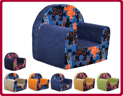 Fauteuil Sofa enfant Puzzle/Bleu W284 03