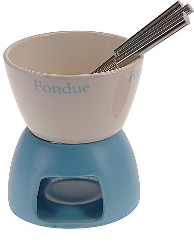 Set à fondue chocolat en céramique pour 4 perso...