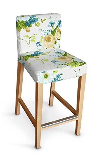 Housse pour tabouret henriksdal ikea - fleurs b...