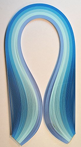 Quillinghobby Bandes pour quilling 3 mm/420 mm mélange de bleu 5902510410995 (5902510410995)