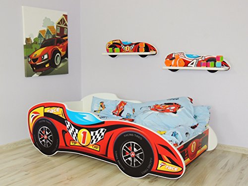Lit pour enfant design voiture f1 matelas inclu...