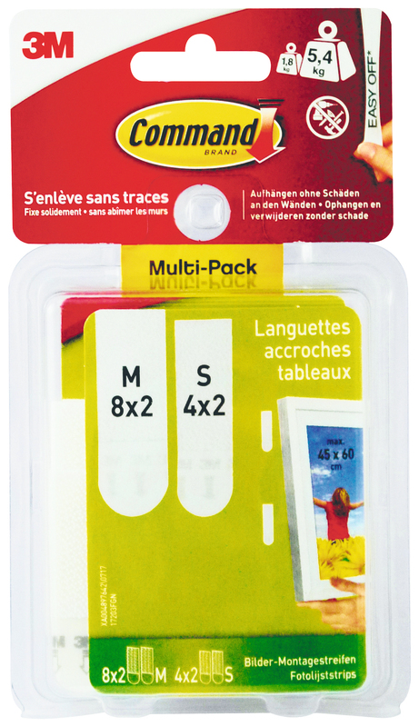 COMMAND LANGUETTES ADHÉSIVES ACCROCHE TABLEAU COMMAND code EAN 5902658108167 