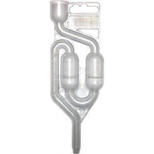 AlcoFerm BARBOTEUR (Plastique) - Aseptic bung, Fermentation Valve, Bouchon en cautchouc avec trou, Bonbonne, Airlock code EAN 5902741004987 