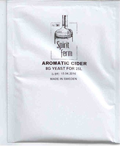 AlcoFermBrew Cidre de levure 25L - Cidre | Levure de vin | Levure pour la pomme | Fruits de levure | Vinaigre de cidre code EAN 5902741007889 