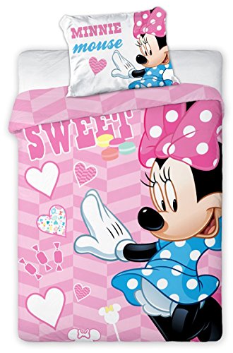 MINNIE MOUSE PARURE BÉBÉ LINGE DE LIT HOUSSE DE...